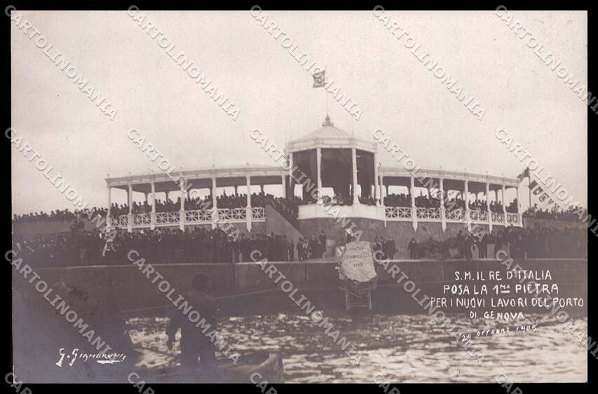 Genova Città Savoia Porto Giambruni NPG Foto cartolina ZG9031 – fronte