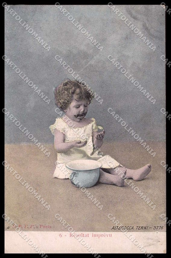 Bambini Bambina Girl Chamber Pot Alterocca serie 3776 cartolina ZG9039 – fronte