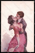 Illustratori Artist Signed G. M. Franchi Romantic Couple serie 136-2 pc ZG9047 – fronte