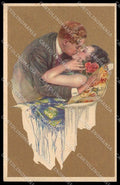 Artist Signed Mauzan ? Romantic Couple serie 115-3 CORNER CREASED pc ZG9051 – fronte