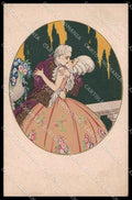 Illustratori Artist Signed Gobbi Romantic Couple serie 2476 cartolina ZG9053 – fronte