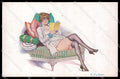 Artist Signed F. Fabiano Risque Lady Paresse serie 5-21 cartolina ZG9056 – fronte