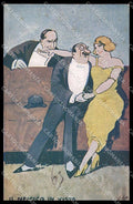 Illustratori Artist Signed Lady Couple cartolina ZG9070 – fronte