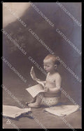 Nude Boy Chamber Pot RPPC Photo serie 7595 WRINKLES cartolina ZG9081 – fronte
