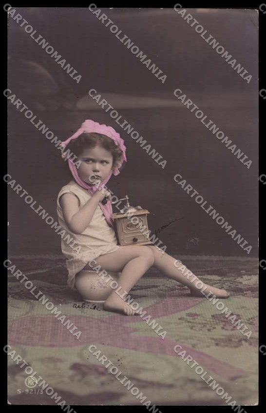 Girl Chamber Pot RPPC Photo serie 921-3 cartolina ZG9090 – fronte