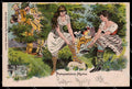 Illustratori Artist Signed Girl Man Camera Comic Bruno Burger Litho pc ZG9098 – fronte