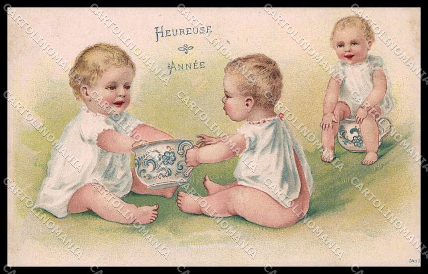 Illustratori Artist Signed Children Chamber Pot serie 3437 cartolina ZG9136 – fronte