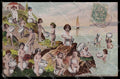 Illustratori Artist Signed Multiple Babies Children Chamber Pot cartolina ZG9153 – fronte