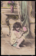 Illustratori Artist Signed Child Chamber Pot RPPC cartolina ZG9161 – fronte