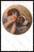 Artist Signed Monestier Lady Saint Bernard Dog serie 36-3 WRINKLES pc ZG9176 – fronte