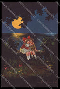 Illustratori Artist Signed Colombo Children Paper Moon serie 1743-1 pc ZG9187 – fronte