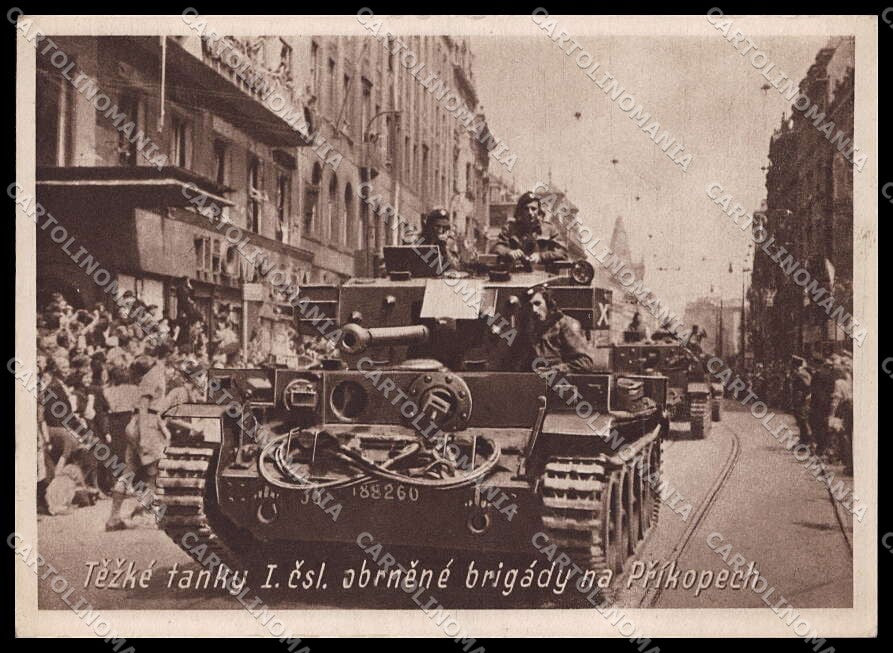 Repubblica Ceca WW2 Carro Armato Militari Na Prikopech FG cartolina ZG9205 – fronte