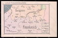 WWI WW1 German Propaganda Map Westl Kriegsschauplatz AK cartolina ZG9208 – fronte