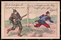 WWI WW1 German Propaganda Spindler Anti French Military cartolina ZG9223 – fronte
