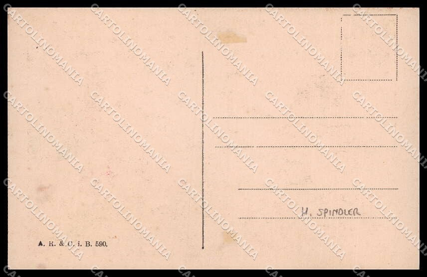 WWI WW1 German Propaganda Spindler Anti French Military cartolina ZG9223 – retro