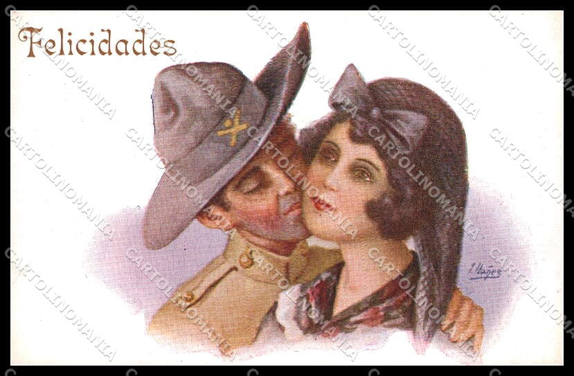 Artist Signed Lady Ibanez Soldier cartolina ZG9235 – fronte