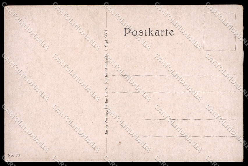 WWI WW1 German Propaganda Anti Russia Bear Trier cartolina ZG9236 – retro