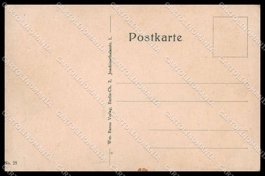 WWI WW1 German Propaganda Malchow cartolina ZG9242 – retro