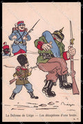 WWI WW1 Propaganda Anti German Soldier Breger cartolina ZG9248 – fronte