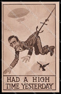Comic Dirigible Had a High Time Yesterday cartolina ZG9256 – fronte
