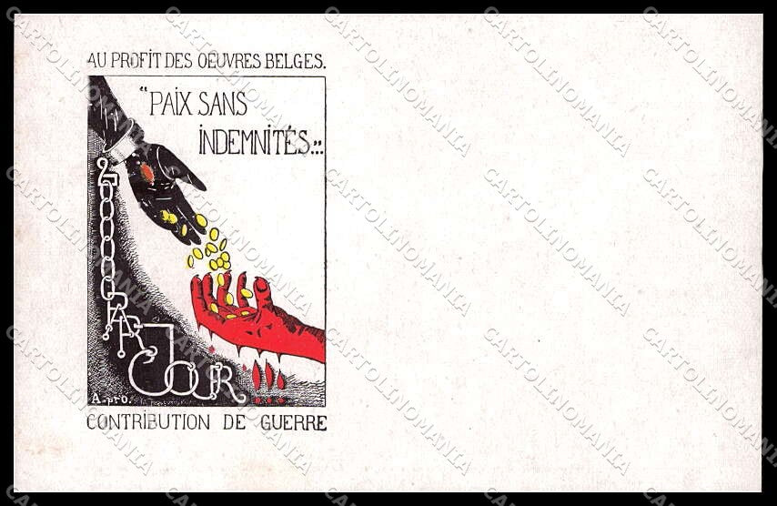 WWI WW1 Propaganda Au Profit des Oeuvres Belges cartolina ZG9260 – fronte