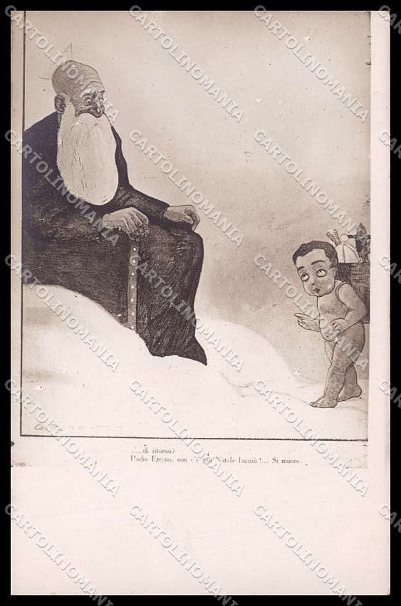 WWI WW1 Italian Propaganda Christmas Boetto Photo cartolina ZG9297 – fronte