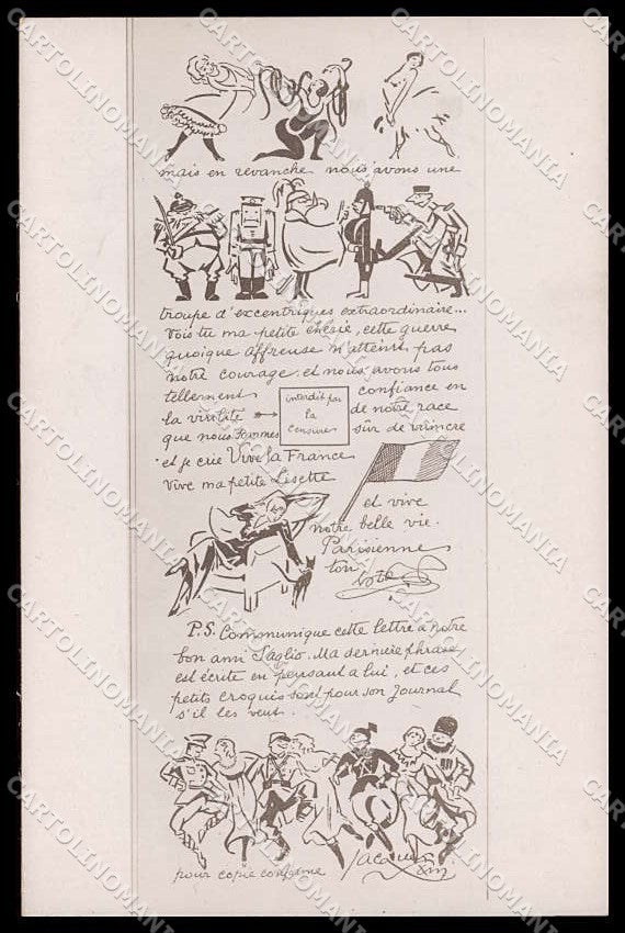 WWI WW1 French Propaganda Anti German Photo cartolina ZG9298 – fronte