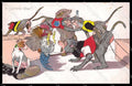 WWI WW1 Italian Propaganda Monkey Russia Bear Rooster Norfini cartolina ZG9323 – fronte