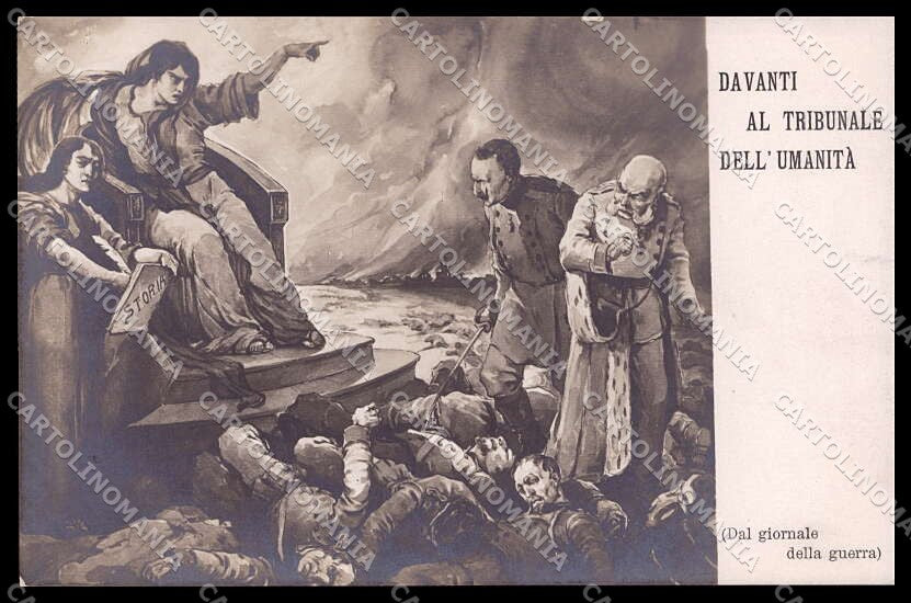 WWI WW1 Propaganda Anti German Kaiser Franz Joseph Photo cartolina ZG9333 – fronte