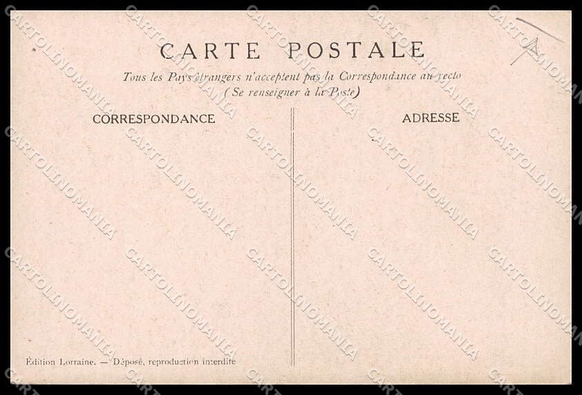 WWI Anti German Les Monstres Cathedrales Franz Joseph CREASE cartolina ZG9347 – retro