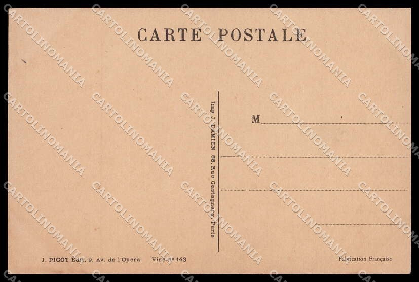 WWI WW1 French Propaganda Girl Santini cartolina ZG9352 – retro