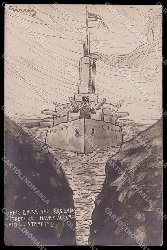 WWI WW1 Propaganda Marina Militare Italiana Giris Photo cartolina ZG9364 – fronte