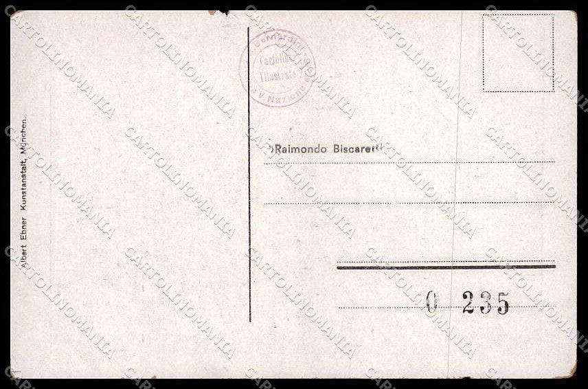 WWI WW1 German Propaganda Anti France Berlin ABRADED Baumgarten cartolina ZG9369 – retro