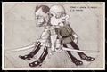 WWI WW1 Propaganda German Kaiser Wilhelm Franz Joseph Golia cartolina ZG9399 – fronte