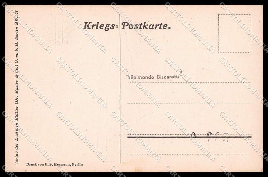 WWI WW1 German Propagada Japanese Lustigen Blatter cartolina ZG9409 – retro