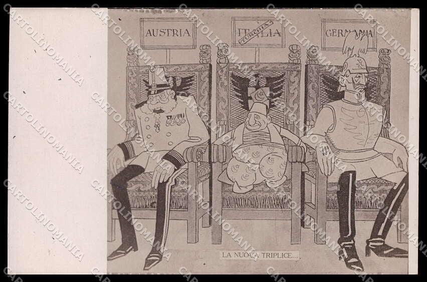 WWI WW1 Propaganda Kaiser Wilhelm Franz Joseph Turkey Photo cartolina ZG9412 – fronte