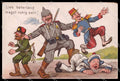 WWI WW1 German Soldier Propaganda Anti France Russia Sailor cartolina ZG9415 – fronte