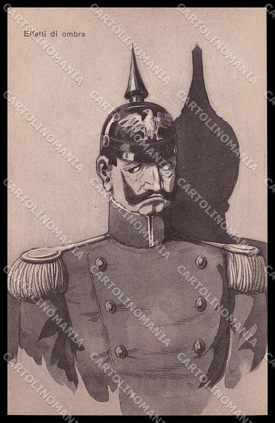 WWI WW1 Italian Propaganda Anti German Kaiser Dody cartolina ZG9417 – fronte
