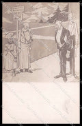 WWI WW1 Italian Propaganda Golia Kaiser Franz Joseph Wilhelm II cartolina ZG9434 – fronte