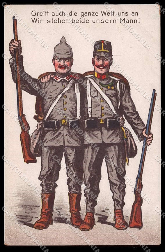 WWI WW1 German Propaganda Soldat cartolina ZG9436 – fronte