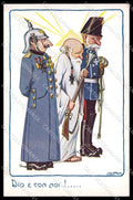 WWI Italian Propaganda Bertiglia Anti Kaiser Franz Joseph Wilhelm II pc ZG9441 – fronte