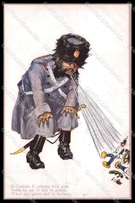 WWI WW1 Italian Propaganda Codognato Galizia Russia serie 235-2 cartolina ZG9453 – fronte