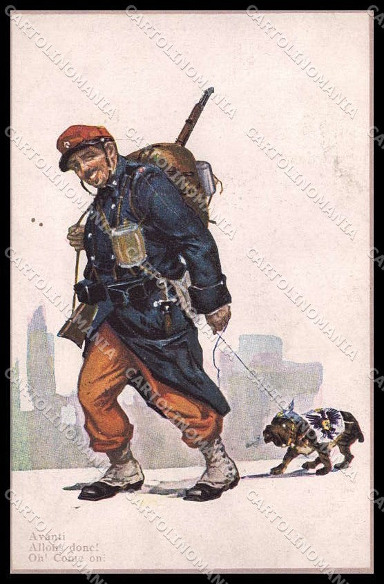 WWI WW1 Italian Propaganda Codognato Avanti serie 235-5 cartolina ZG9457 – fronte