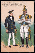 WWI WW1 Italian Propaganda Villani Anti German Kaiser Wilhelm II pc ZG9458 – fronte