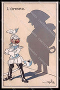 WWI WW1 Italian Propaganda Golia Kaiser Franz Joseph Wilhelm II cartolina ZG9463 – fronte