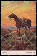 WWI WW1 German Propaganda F. Kahle Soldat Pferd Horse pc ZG9465 – fronte