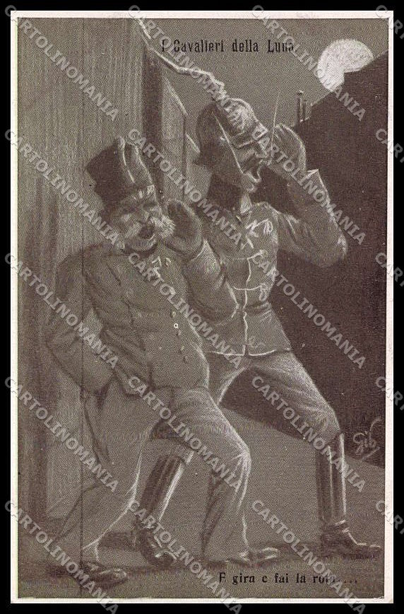 WWI WW1 Italian Propaganda Gib Anti Kaiser Franz Joseph Wilhelm II pc ZG9466 – fronte