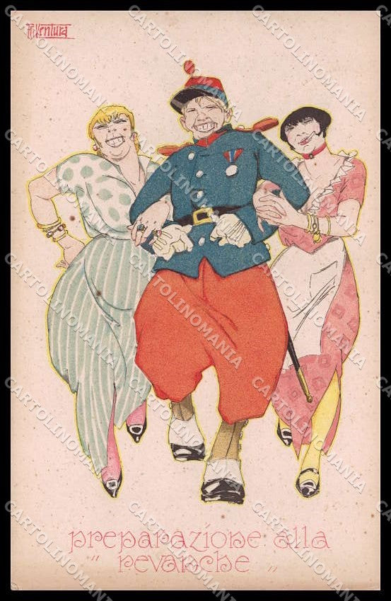 WWI WW1 Italian Propaganda Ventura cartolina ZG9474 – fronte
