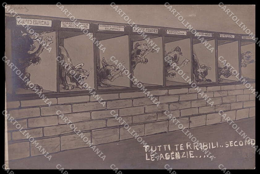 WWI WW1 Italian Propaganda Giris Bureau Agenzie cartolina ZG9487 – fronte
