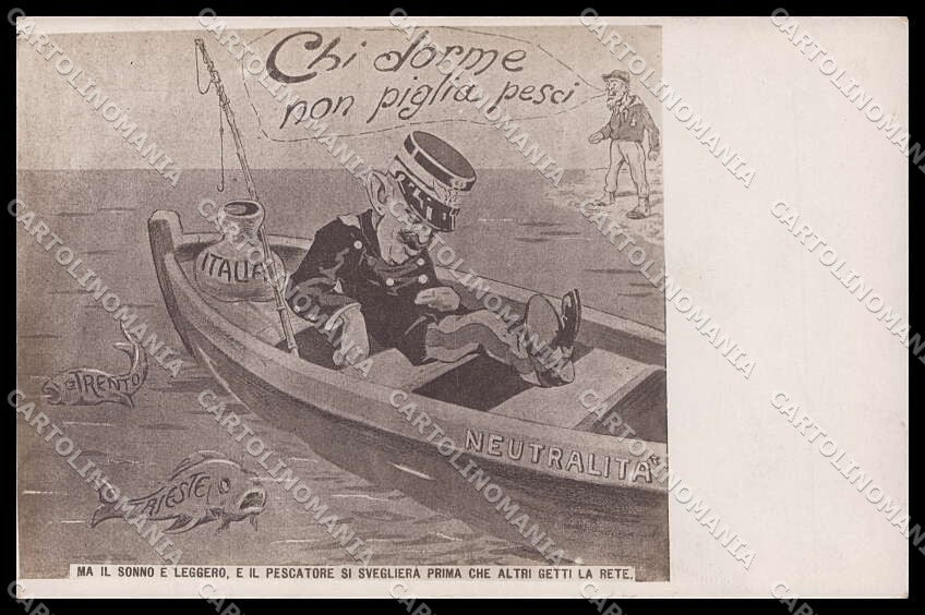 WWI WW1 Italian Propaganda Trento Trieste Savoia Garibaldi cartolina ZG9492 – fronte